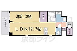SKYMAISON京都西院 1LDKの間取図画像