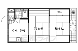 トアベルデュール 2DKの間取図画像
