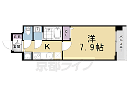 ファステート京都洛南エリーゼ 1Kの間取図画像