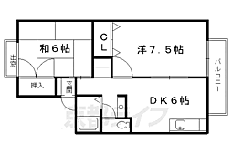 セジュールレポゼ 2DKの間取図画像
