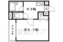 リバティー・92 1Kの間取図画像