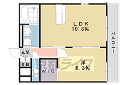 プレッソ・ロート2 1LDKの間取図画像