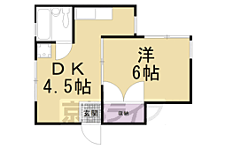 五十川ビル 1DKの間取図画像