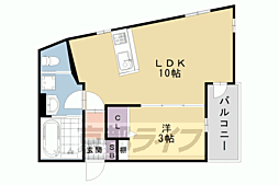 CANVAS KATSURA 1LDKの間取図画像