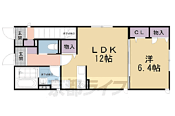 ドゥマール1 1LDKの間取図画像