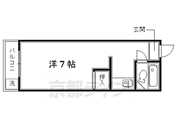 コーポ池端 1Kの間取図画像