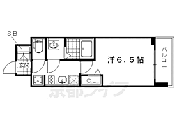 プレサンス京都二条京華 1Kの間取図画像