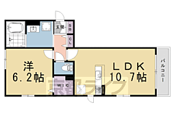 エスポワールブリイエ2 1LDKの間取図画像
