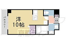 レスペランス西小路 ワンルームの間取図画像