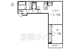 ケイトガーデン 1LDKの間取図画像