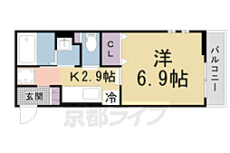 エアリー 1Kの間取図画像
