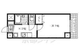 メイゾンサンセール 1Kの間取図画像