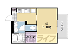 シャーメゾン平尾 1Kの間取図画像