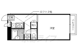 レオパレスたちばな 1Kの間取図画像