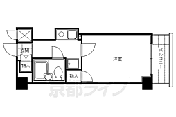 ホーユウコンフォルト京都伏見 1Kの間取図画像