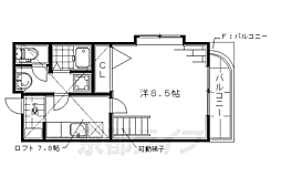 メゾンラコンテ 1Kの間取図画像