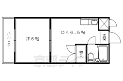 エクセル竹田 1DKの間取図画像