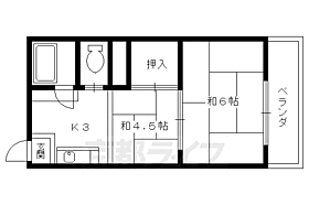 京都府京都市北区小山北上総町（賃貸マンション2K・5階・28.68㎡） その2