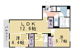 京都府京都市北区上賀茂石計町（賃貸アパート2LDK・2階・56.68㎡） その2