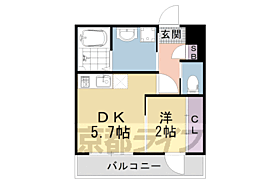 京都府京都市上京区新桝屋町（賃貸マンション1DK・2階・24.96㎡） その2