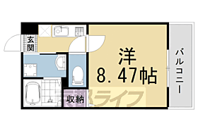 フラッティ天神川三条 205 ｜ 京都府京都市右京区太秦安井松本町（賃貸マンション1K・2階・24.46㎡） その2