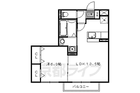 京都府京都市北区上賀茂竹ケ鼻町（賃貸アパート1LDK・1階・46.97㎡） その2