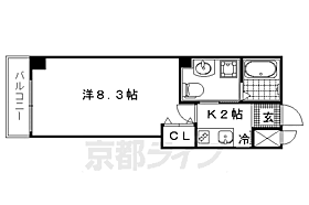 フラッティ西陣 202 ｜ 京都府京都市上京区五番町（賃貸マンション1K・2階・23.18㎡） その2