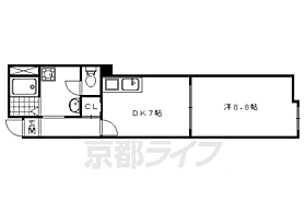 京都府京都市右京区鳴滝音戸山町（賃貸マンション1DK・3階・33.69㎡） その2