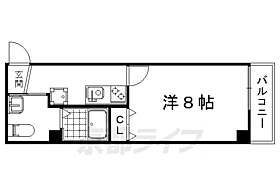 ＰａｓｓｃｉｏＮ 405 ｜ 京都府京都市右京区西京極東大丸町（賃貸マンション1K・4階・24.08㎡） その1