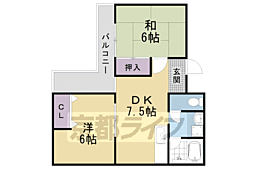 間取図画像 2DK
