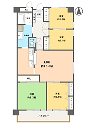 三和コーポ古国府 4LDKの間取図画像