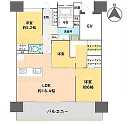 間取図画像 3LDK