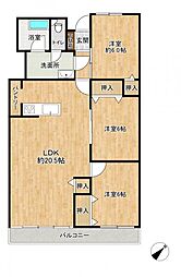 グリーンハイツ平和 3LDKの間取図画像
