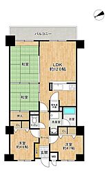アンピール大野城 4LDKの間取図画像