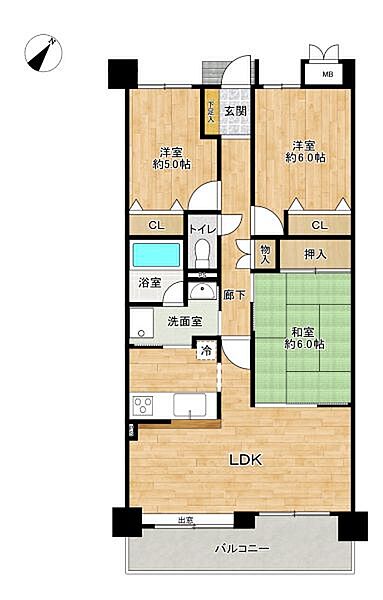 間取りを拡大表示