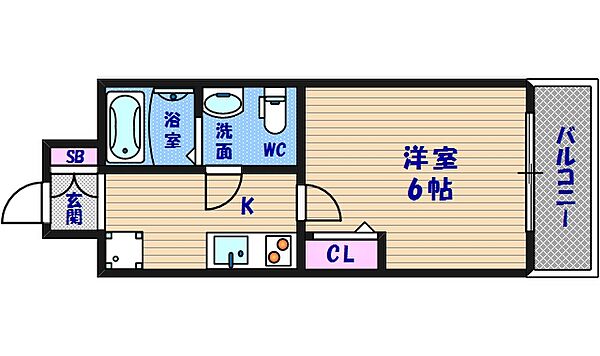 SERENiTE北浜 ｜大阪府大阪市中央区東高麗橋(賃貸マンション1K・6階・20.05㎡)の写真 その2