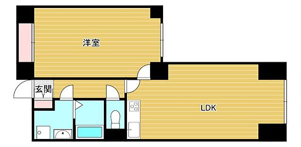 大阪府大阪市港区弁天1丁目(賃貸マンション1LDK・27階・66.87㎡)の写真 その2