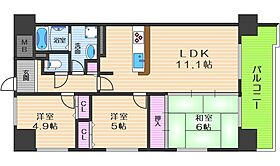 アメニティ江戸堀  ｜ 大阪府大阪市西区江戸堀3丁目（賃貸マンション3LDK・4階・67.45㎡） その2