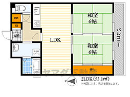 間取図画像 2LDK