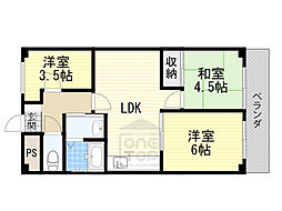 第2豊ハイツ 3LDKの間取図画像