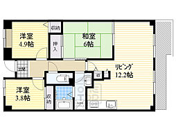 グランベール桃山台 3LDKの間取図画像