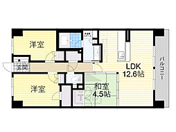 パークナードフィット津雲台 3LDKの間取図画像