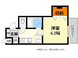 ソフィアコート 1Kの間取図画像