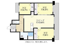 ステイツ千里山南が丘 3LDKの間取図画像