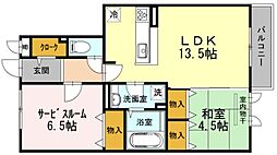 SUNSQUARE千里万博 1SLDKの間取図画像