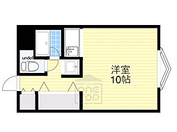 江坂アパートメント江坂弐番館 ワンルームの間取図画像
