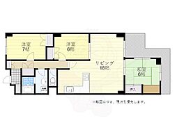 グレインヂ泉丘 3LDKの間取図画像