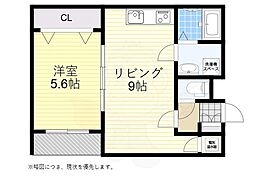 ARTTENDOWEST 1LDKの間取図画像