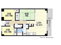 グランベール桃山台 3LDKの間取図画像