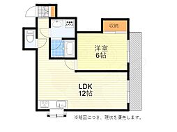 レジデンスエイト 1LDKの間取図画像